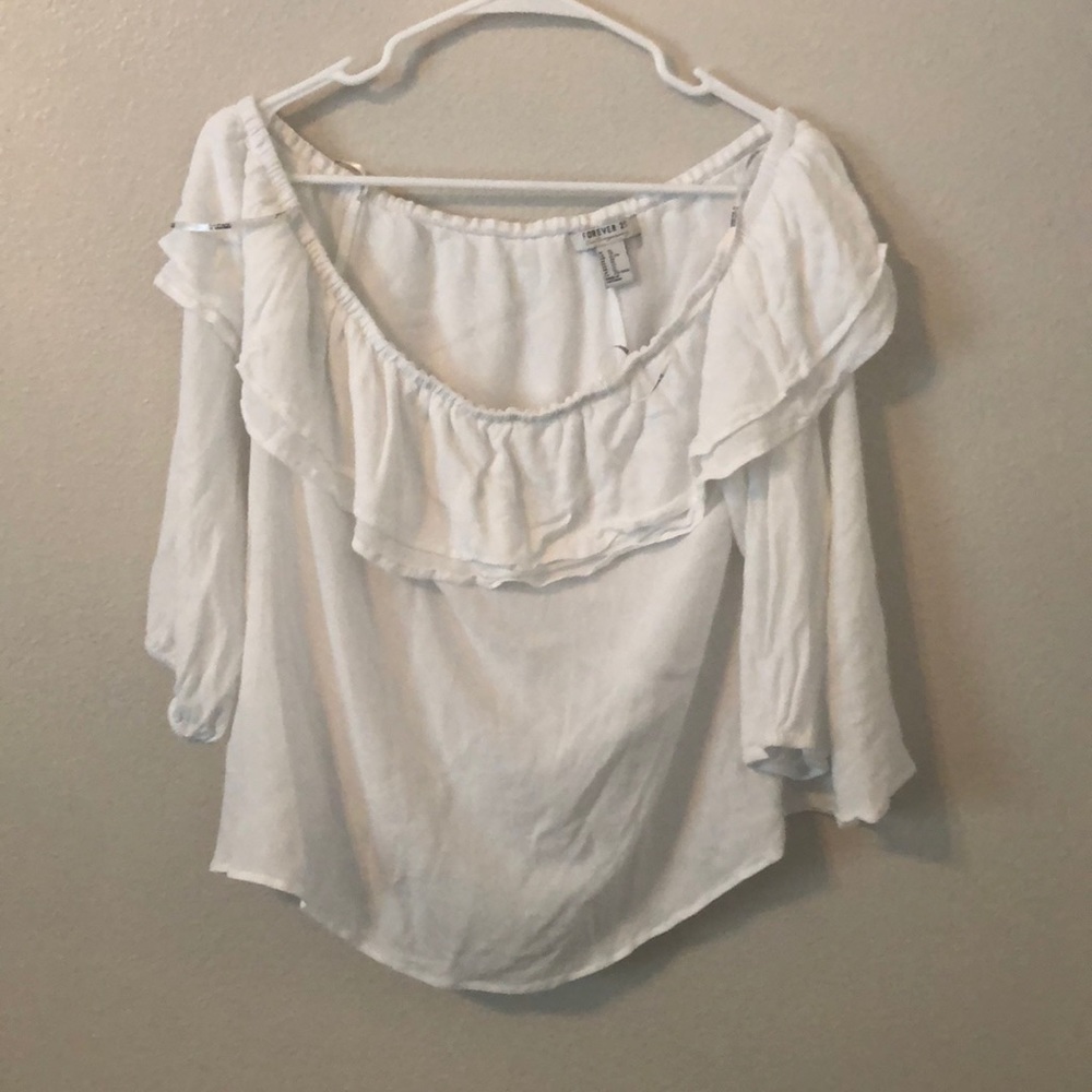 Forever 21 off-the-shoulder top.